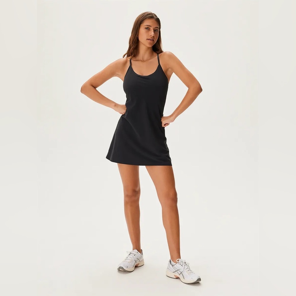 Outdoor Voices Exercise Dress in Black